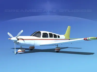 Piper Cherokee Six 260 V07 3D model