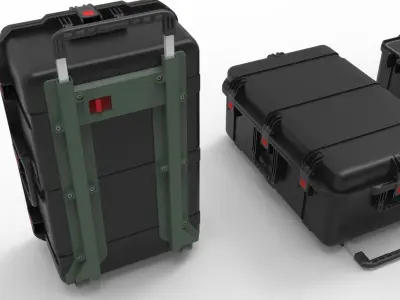 set of Box-Military Case  Pelican 3D model