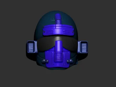 helmet high poly sculpt 3d printable  3D model 181