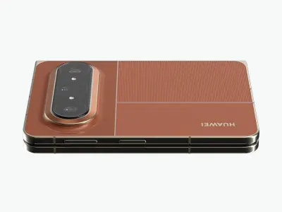 Huawei Pura X Max Vibrant Orange 3D model