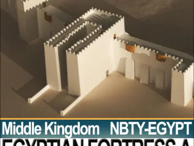 Egyptian Fortress A Middle Kingdom 3D model