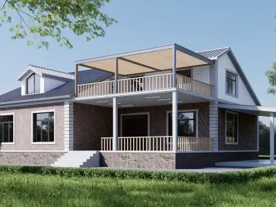 house Low-poly 3D model