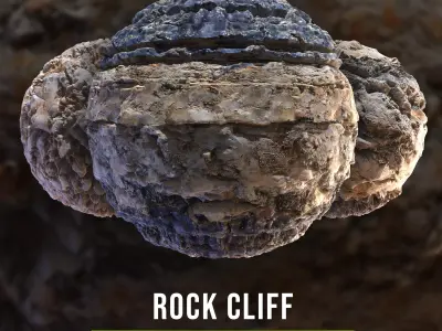 Rock Cliff - 5 Scanned Texture Pack - Part 02 Texture