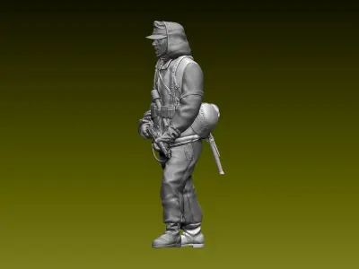 German soldier 3D print model