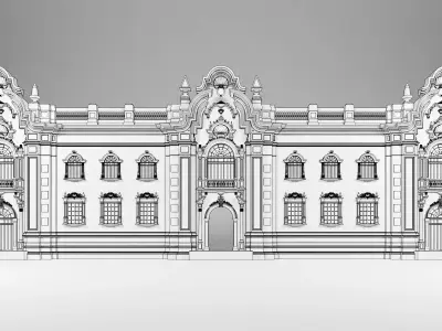 presidential-palace-lima-peru 3D model