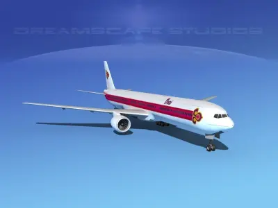 Boeing 777-300 MP Thai Airlines 3D model