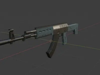 Ak-12 ak - rifle Free low-poly 3D model
