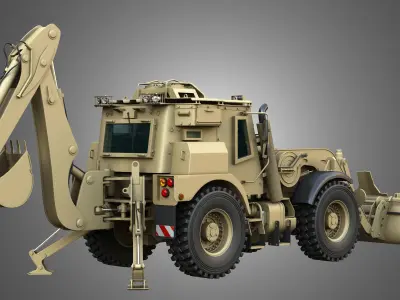 HMEE High Mobility Engineer Excavator 3D model