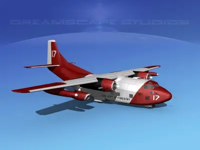 Fairchild C-123K Provider V11 3D model