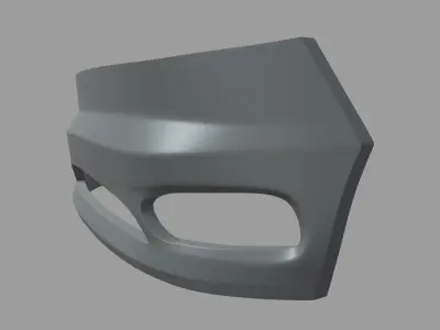 Front Bumper Custom 02 Low-poly 3D model