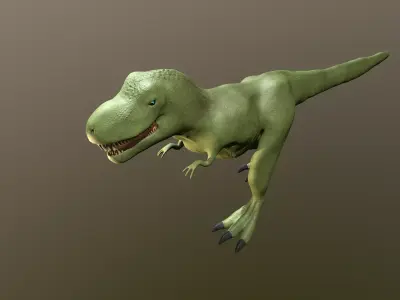 Stylized Dinosaur PBR low-poly Low-poly 3D model