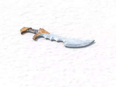 Shadow Blade 3D Model Low-poly 3D model