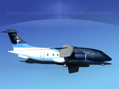 Dornier 328Jet Pacific Express 3D model