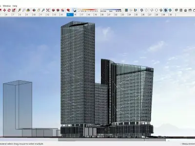Sketchup Residential Complex B11 3D model