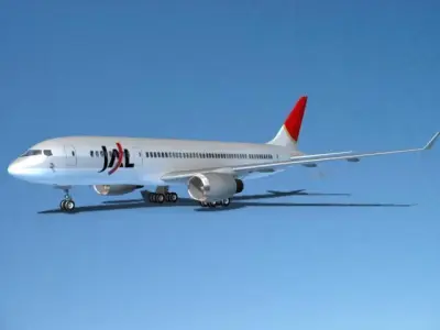 Boeing 787-8 Japan Airlines 3D model