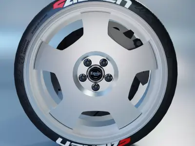 Work Lanvec Wheel Low-poly 3D model