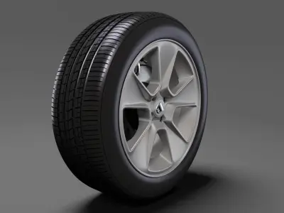 Dacia Sandero wheel 2017 3D model