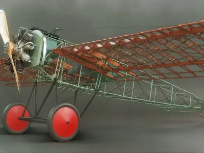 Fokker E IIII Eindecker 3D model