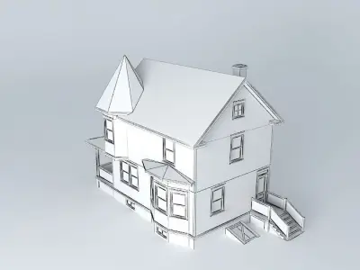 Victorian House Free 3D model