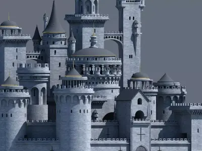 Fantasy Castle 003 3D model