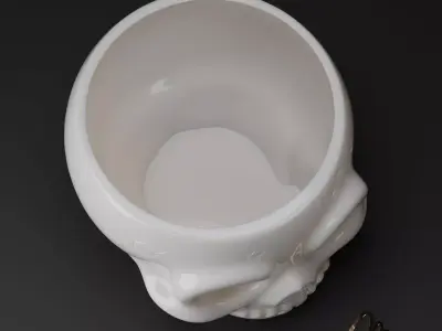 Cute Skull Planter - Gothic Skull Plant Pot 3D print model