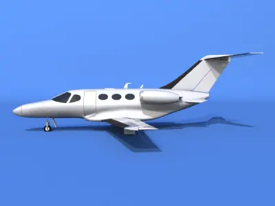 Cessna Citation Mustang private jet 3D model