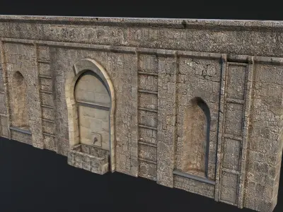 fountain cartoon 3D model