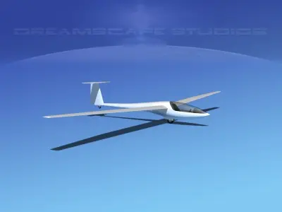 DG-400 15-Metre Motorglider Unmarked 3D model