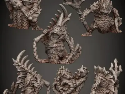 Fishead --Support Free-- 3D print model