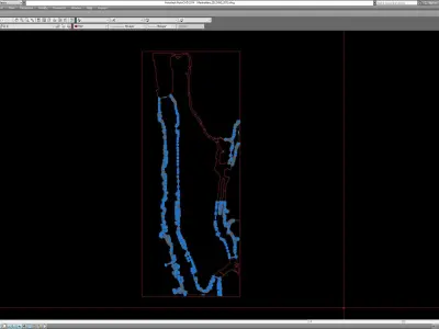 Manhattan Map 2D to 3D with CNC Cutting Low-poly 3D model