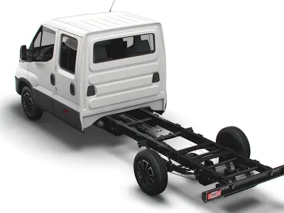Iveco Daily Crew Cab L4 Chassis 2022 3D model