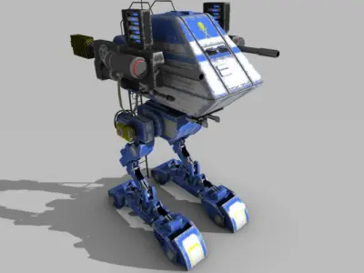 Death Walker Mech Blue 3D model