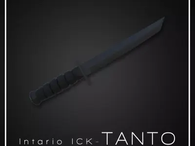 Intario ICK-Tanto-P1 Low-poly 3D model