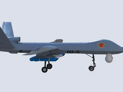 PLA CH-5 UAV 3D model