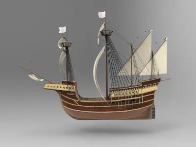 Sailing Ship Type C 3D model