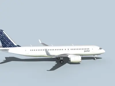 Bombardier CS100 Portor 3D model