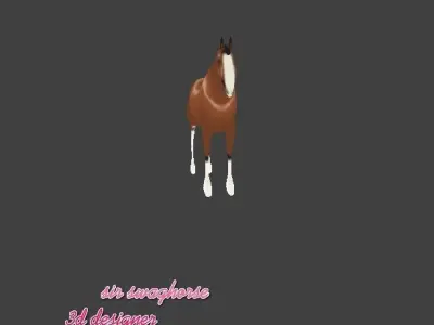 Horse 02 3D model