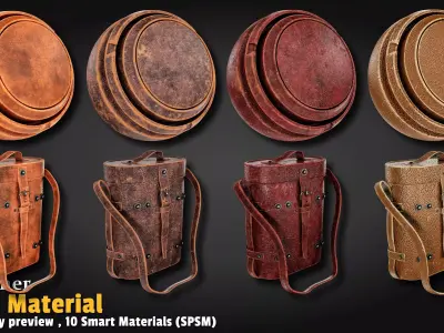 Leather Smart Material Substance 3d Painter Texture