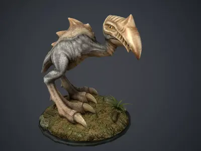 Scavenger bird Free 3D print model