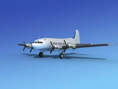 Boeing 307 Stratoliner Unmarked  3D model