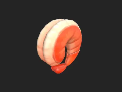 Shrimp human egg 3D model