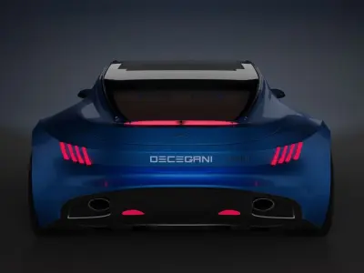 4 door sport sedan Free 3D model