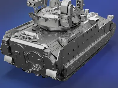 Bradley M2A4 High Poly 3D model