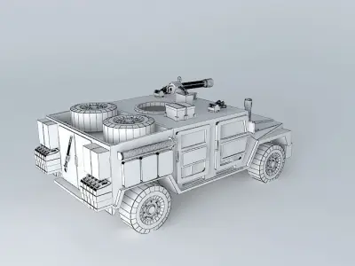 Tumen light armored transport vechicle Free 3D model