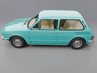Volkswagen Brasilia 1977 3D print model