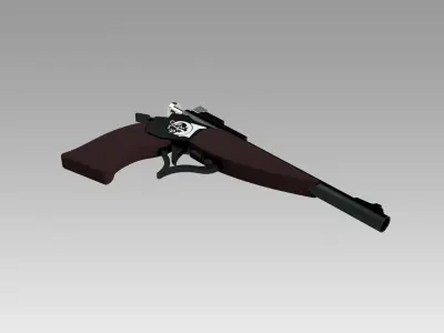 Girl Frontline Thompson Center Contender Gun Cosplay Weapon 3D model