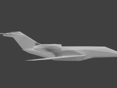 business jet 3D print model
