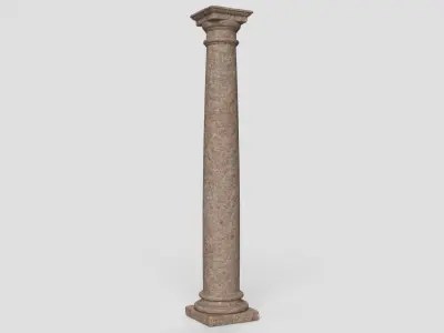 Granite Tuscan Column 3D model