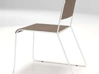 Trapeze  Chair Free low-poly 3D model