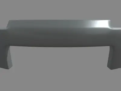 Front Bumper Car 02 Low-poly 3D model